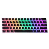 DIERYA PBT Double-Shot Pudding Keycaps, 108 Keys OEM Profile ANSI Layout Keycaps Set, Compatible with Full-Size/TKL/80%/75%/60% Percent Mechanical Gaming Keyboard (Keycaps only)