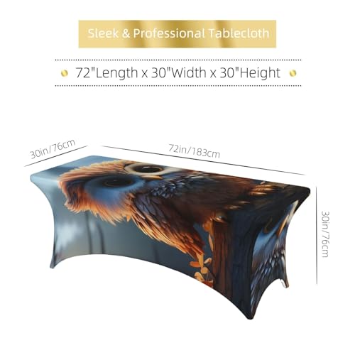 Nappe rectangulaire 1,8m élasthanne infroissable résistante