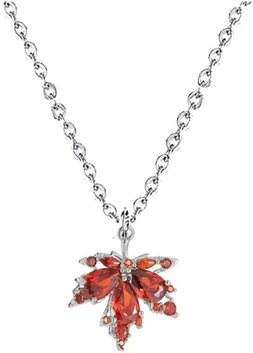 Modpide Gold Dainty Maple Leaf Necklace Autumn Maple Leaf Pendant Necklace Thanksgiving Gift Jewelry