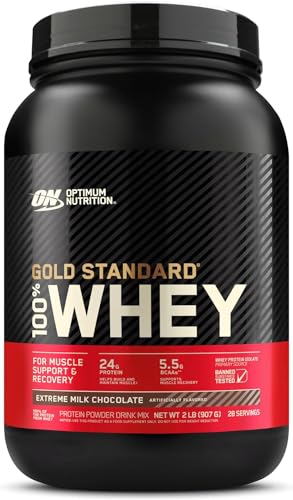 Optimum Nutrition Gold Standard 100% Whey Protein Powder, Extreme...