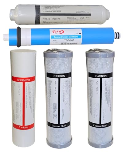 AltonFilter Compatible APEC Ultimate Complete 5 stage high capacity filter set for model RO-90 RO-PERM RO Reverse Osmosis systems FILTER-MAX-90 1/4 100% compatible + instructions