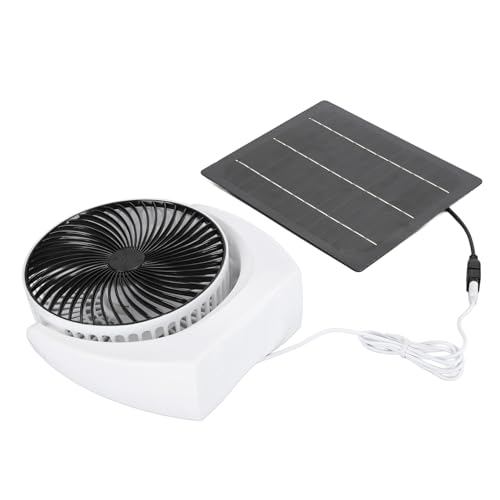 Ventilador USB solar de 7W portátil con panel monocristalino para camping e invernaderos 5
