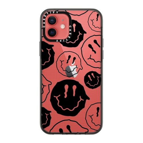 Étui iPhone 12 antichoc CASETiFY noir transparent protection 1.2m - 5