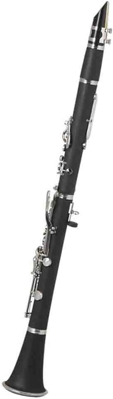 Bakelite Clarinet Instrument Transparent BB Nickel Plated Wooden Professional B Flat 17 Keys Clarinet Instrument
