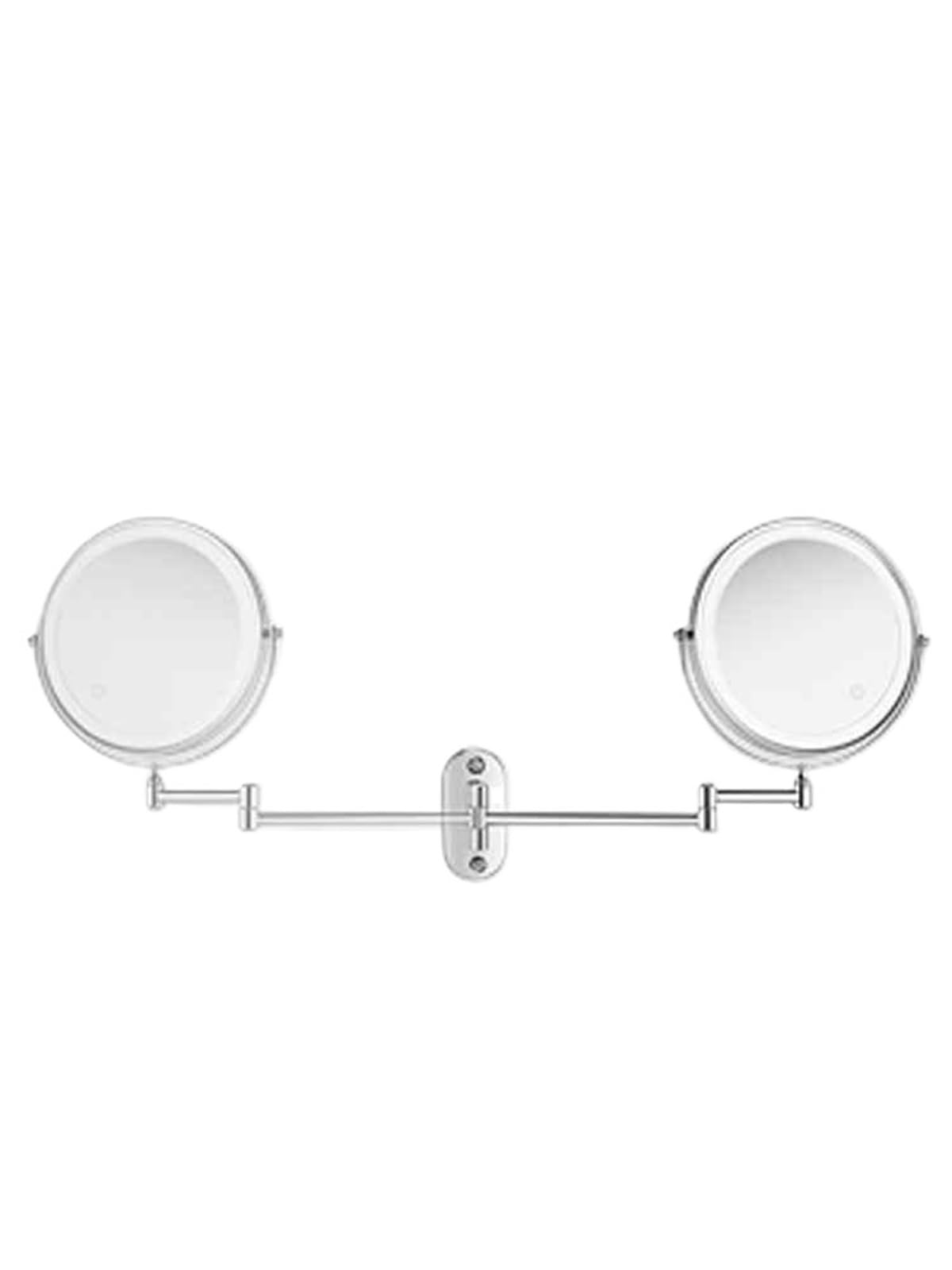 KTMBOHU Bathroom LED Vanity Mirror Folding Mirror With Light Bathroom Retractable Wall-mounted Double-sided Vanity Mirror