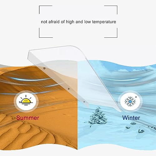 Auvent de porte transparent : finie la pluie sur le seuil avec ce polycarbonate de 3.5mm - 7
