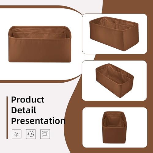 Image of DGAZ Silk Purse Organizer Insert For Hermes Hac 27 /28 /32 /40 /45 /50 /55 Bags, Luxury Handbag & Tote Organizer, Simplicity bag organizer(Gold,Hac27)