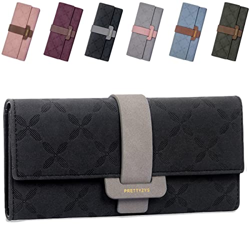 ANYWN Cartera para mujer cartera de piel cartera larga para mujer portatarjetas de crédito organizador Cover