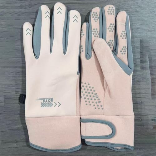 Guantes de esquí de invierno táctiles con forro grueso impermeable 5