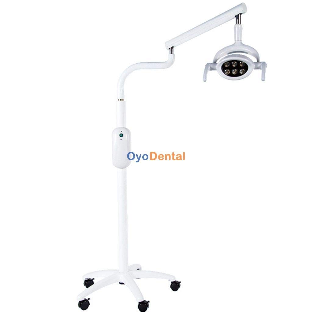 EustomA 20W LED Oral Light Induction Lamp Dual Color with 6pcs LED Floor Standing Auxiliary Lighting