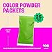 Chameleon Colors 100g Color Powder Packs - 25 Pack - 10 Vibrant Rainbow Colors in Clear Bags - Non-Toxic & Gluten-Free - For Holi, Color Wars, Fun Run, Gender Reveal & Summer Camp