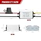 MZHOU DC 12V 24V auf 5V 5A 25W Spannungswandler, DC 8V-32V Wandler 5V Setp Down Power Konverter Spannungsregler mit Sicherung Wasserdichtem Schutz.