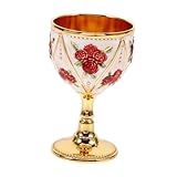 Décoration de tasse à cocktail - la tasse à vin est en métal, réutilisable, incassable et à utiliser, tasse à vin de collection