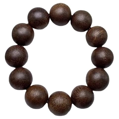 YTDJJWLS Pure Natural Vietnam Red Clay Agarwood Buddha Beads Bracelet Couple's Bangle High-Grade Cover