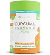 Cúrcuma Turmeric 600mg com 120 Cápsulas - Bioroots