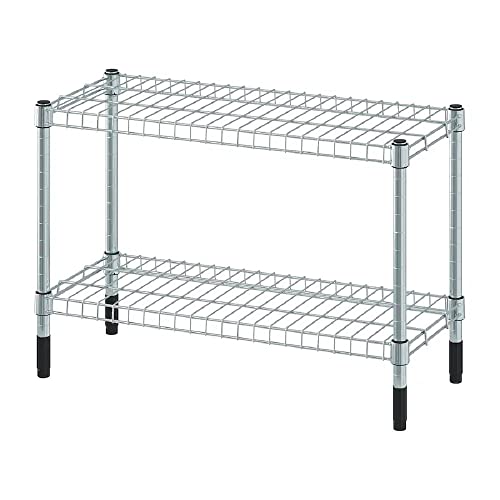 OMAR - Scaffale in acciaio zincato per cucina, bagno e corridoio, leggero 60 x 25 x 40 cm