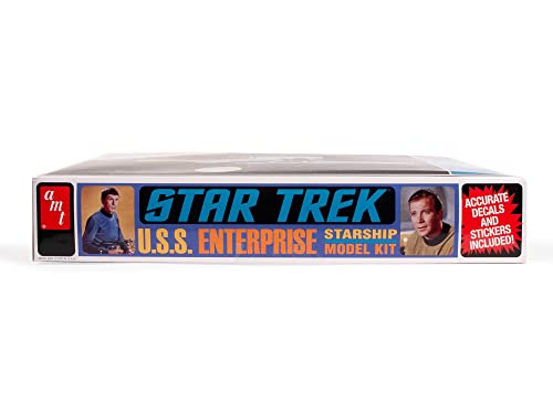 AMT Round2 1/650 Star Trek Classic U.S.S. Enterprise Plastic Model Kit, USS Enterprise NCC 1701, multicoloured, 1:650 - Image 2