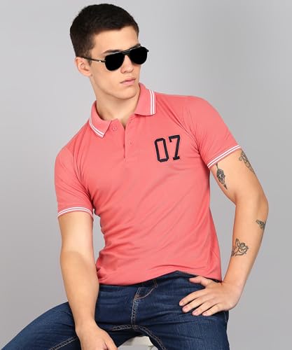 Image of INKKR Men's Solid Polo Neck Half Sleeve Stylish T-Shirt Combo (Size-3XL)