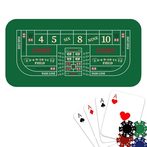 Tapis de Poker Holdem pour soirée à thème et fête de jeux de cartes à la maison