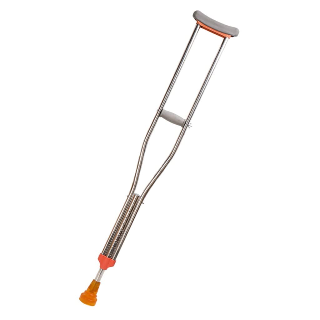 Muleta axilar de una Sola muleta for Fractura con bastón Antideslizante for Hombres y Mujeres Mayores con Garra de Esquina de Cuatro Patas (Color : A)