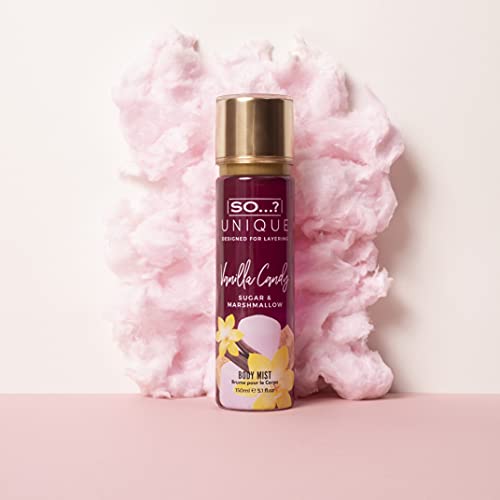 So…? Unique Womens Vegan Vanilla Candy Body Mist Fragrance Spray 150ml - Image 3