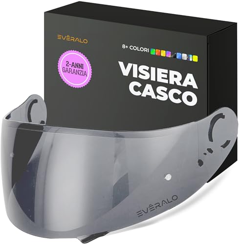 Everalo Visiera Compatibile con Shoei Gt Air - Gt Air 2 - Neotec - Opticson - Cns 1 - Visiere Casco Pinlock Ready (Light Fume')