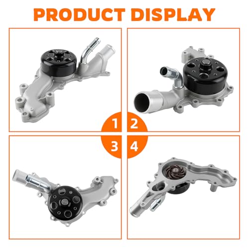 Image of GoaMotors 44039 Engine Water Pump for Jeep Grand Cherokee for Dodge Durango 3.6L V6, Replace #4893940AC, 4893940AD, 68311108AA Automotive Engine Water Pump Kit