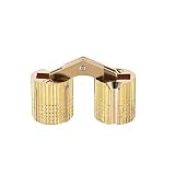 Paquete de 4 cilindros muebles bisagra bisagra 18mm de latón
