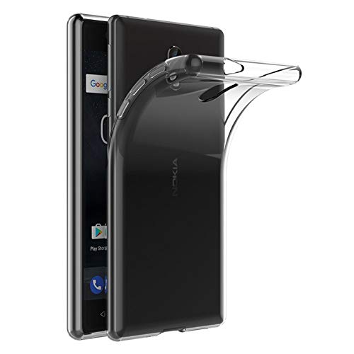 Verco Funda para Nokia 2.1, funda para Nokia 2.1, transparente, fina, transparente, de silicona, transparente