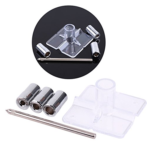 Preisvergleich Produktbild Bohrerführungsset für die Holzbearbeitung, Bohrerlokalisierung, Lochbohrsatz, für Senkrecht- oder Schrägbohrungen 6 / 8 / 10mm