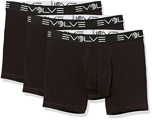Evolve Men's Cotton Stretch 3 Pack 6'' Boxer Briefs - Main Image