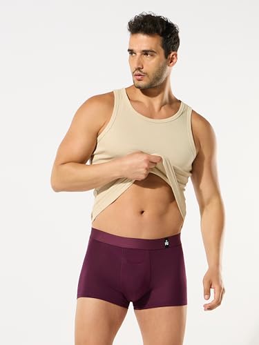 Image of ESSA Men's Ultra-Soft Modal Trunk Underwear | Moisture-Absorption with 4-Way Stretch | Breathable Contour Pouch, Microfiber Waistband with Spandex