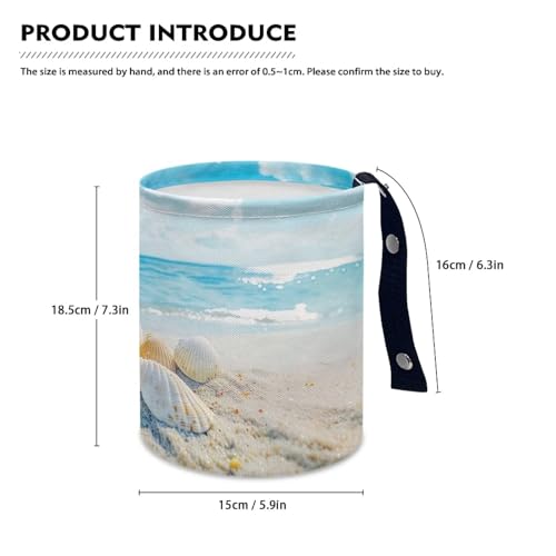 Image of Mushroom Floral Car Trash Bin Hanging, Waste Basket - Cute, Portable, Collapsible, Waterproof Rubbish Bag for Back Seat, Floor, or Hanging Headrest