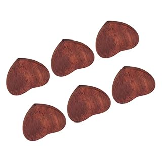 Médiator de guitare, confortable pour tenir les accessoires d’instrument de musique en bois massif 6PCS pour le concert - Les Beatles, Paul McCartney, John Lennon, RIngo Starr, George Harrison