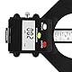VOANZO Magnetischer digitaler Höhenmesser, 80 mm, Mini-Höhenmesser, Tiefenmesser für Sägetisch, Dickenmesser für Holzbearbeitung, Bau, Heimdekoration