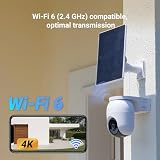 EZVIZ 4K Wireless Outdoor Security Camera, Solar Powered, CB8 Lite 4K Kit - 12