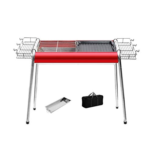 Easy Barbecues Tool Set Holzkohlegrill Edelstahlgrill Außenofen Patio Grill Zubehör Picknick Beach Party BBQ, Faltbarer Grill