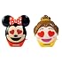 Lip Smacker Disney Minnie Mouse and Beauty And The Beast Belle Emoji Lip Balm Duo, Flavored Strawberry Lemonade, Bow-nade, 2 Pack