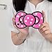 Funny 3D Cute Bow Shaped Phone Case Compatible with iPhone 16 Plus Case Non-Slip Design Soft Silicone Protective Phone Case for Girls Women Rose Red