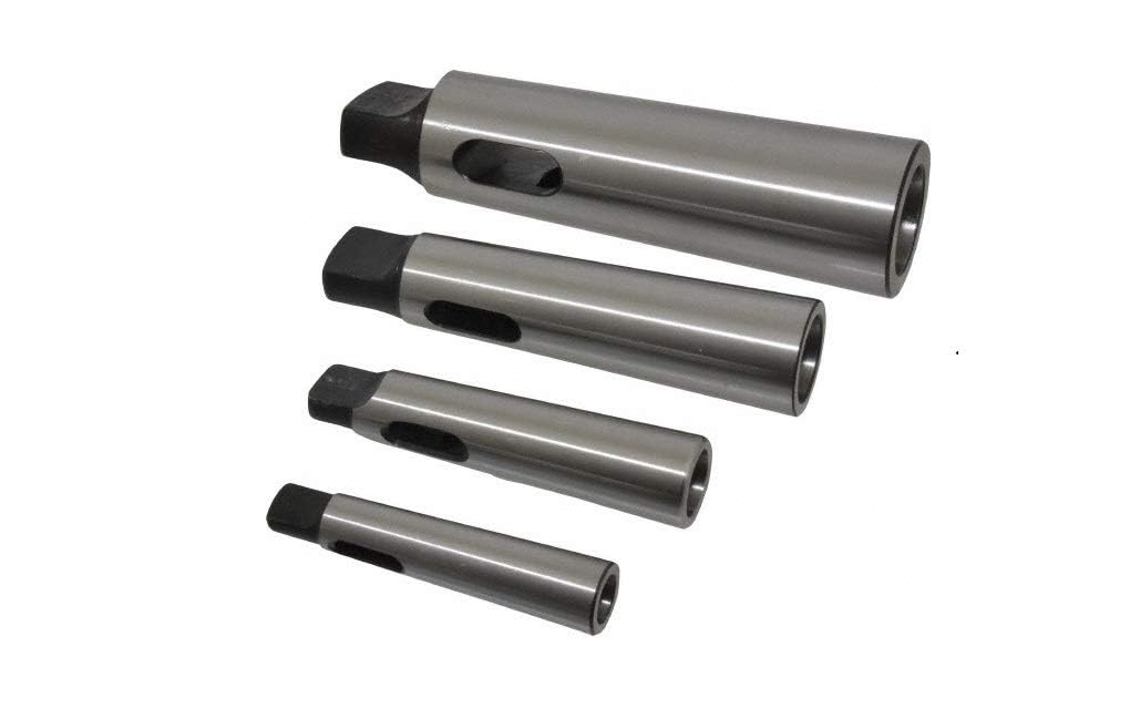 AI Tools 4 Pcs Morse Taper Drill Sleeve Reducing Adapter for Lathe Milling MT2 to MT1,MT3 to MT2,MT4 to MT3, MT5 to MT4