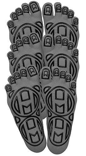 Image of Mato & Hash 5-Toe Exercise Barefoot Feel Yoga Socks With Full Grip