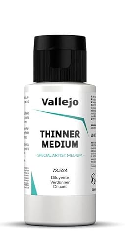 Vallejo VAL73524 Medium-Thinner 60ml, 60 ml (Pack of 1)