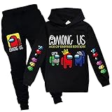 Parkourer Among us Game Tema Ropa de Ninos Unisex Niño Sudaderas con Capucha Pantalones Traje Among us Imprimió Hoodies Sweatshirt Conjuntos para niño