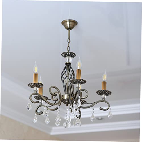 Doitool 12 Pcs Chandelier Cuff Set Metal Candle Holder Metal Chandeliers Plastic Sleeves Cardboard Tubes Light Bulb Socket Chandelier Light Hanging Light Sleeves Candelabra Base Sockets #TOP6