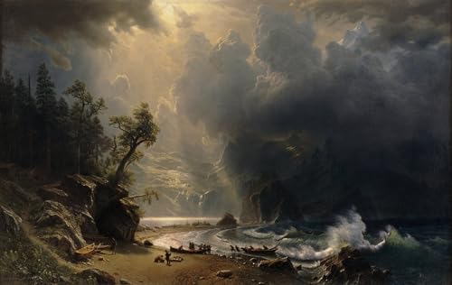 Tableau Puget Sound Albert Bierstadt décoration murale grand format