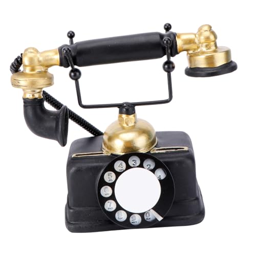 Teléfono de pared retro vintage para adorno de escritorio y decoración elegante de interiores
