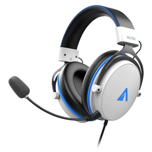 Abysm Gaming Auriculares AG700 Pro 7.1, con Micrófono, Sonido Envolvente Virtual Surround 7.1, Cancelación de Ruido pasiva, para PS5, Xbox Series, Nintendo Switch, Laptop, Mac, PC y Smartphone