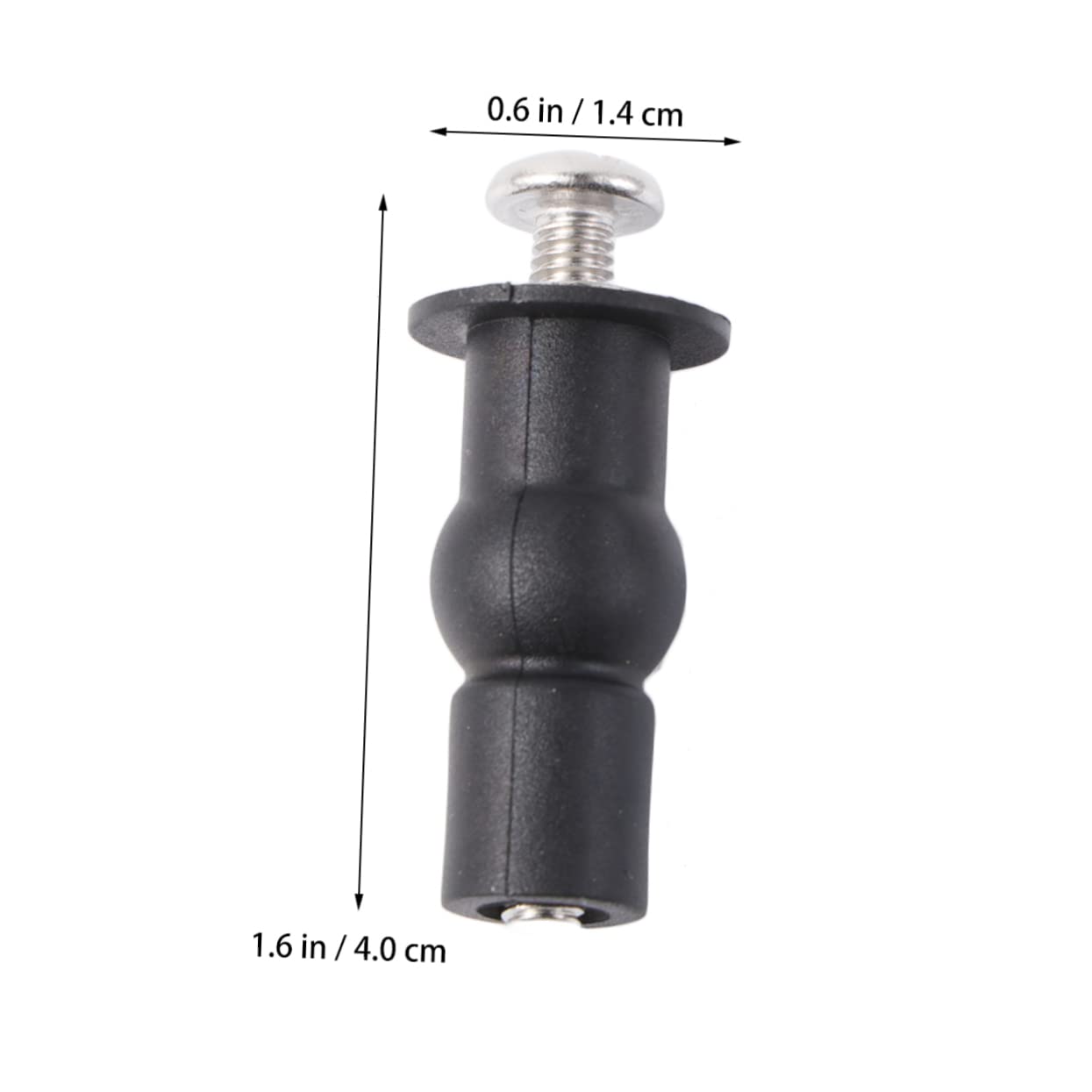 Tacos de expansión de metal, 2 herramientas de goma para inodoro, accesorios de inodoro, tornillo, expandir (As Shownx2pcs, 4 x 1.4 cm x 2 unidades)
