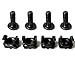 Lancher 60-Pack M6 x 16mm Screws and Cage Nuts for Server Shelf Cabinets Rack Mount 1U 2U 6U 12U Rack Screw cage nut - Black