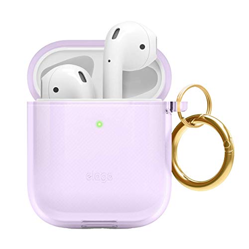 yelagoz AirPods Ή P[X NA Jri t ϏՌ Vv TPU  Jo[ Ռ z X \tg P[XJo[ h~ h~ ی ANZT[ [ Apple AirPods1 / AirPods2 Wirel